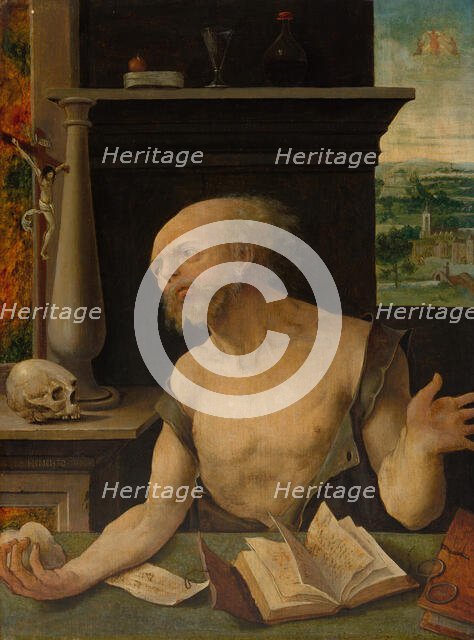 Saint Jerome in Penitence, 1525/30. Creator: Master of the Lille Adoration.