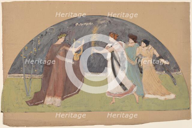 Study for a Lunette, 1890/1897. Creator: Charles Sprague Pearce.