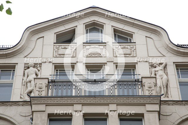 Haus Hillbrich, Mauerstrasse 76,  Berlin, Germany, (1908), 2018. Artist: Alan John Ainsworth.