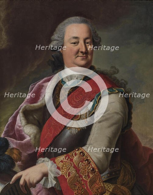 Portrait of Karl August, Prince of Waldeck and Pyrmont (1704-1763), 1748. Creator: Ziesenis, Johann Georg, the Younger (1716-1776).