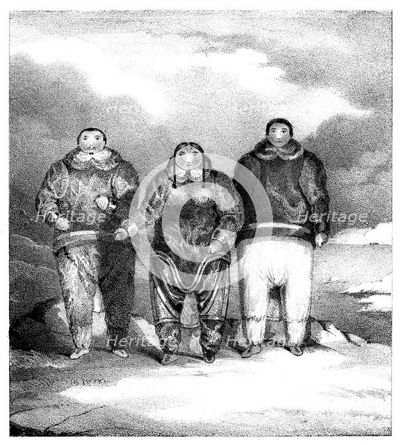 'Poyettak, Kakikagiu, Aknalua', early 19th century.Artist: John Brandard