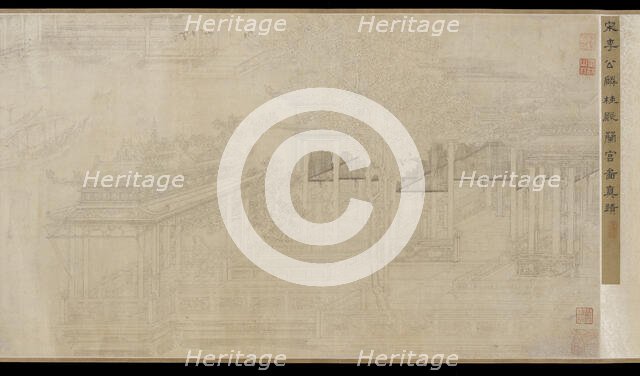 Palace Ladies of the Cinnamon Hall and Orchid Palace, 15th century. Creator: Unknown.