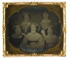 Untitled (five women), Mid 19th century. Creator: Unknown.