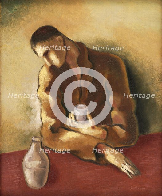 Drunkard, 1933. Creator: Mikulas Galanda.