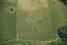 The Cerne Abbas Giant chalk hill figure, Dorset, 2023. Creator: Damian Grady.