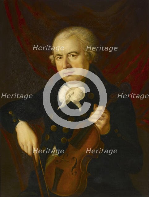 Portrait of the composer Wilhelm Cramer (1746-1799). Creator: Hickel, Anton (1745-1798).