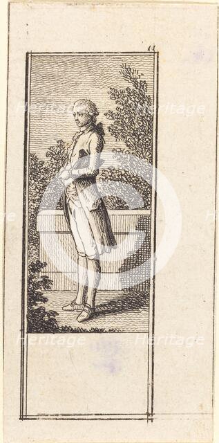 Young Man with Hat under Arm, 1784. Creator: Daniel Nikolaus Chodowiecki.