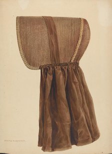 Zoar Summer Bonnet, c. 1937. Creator: Fritz Boehmer.