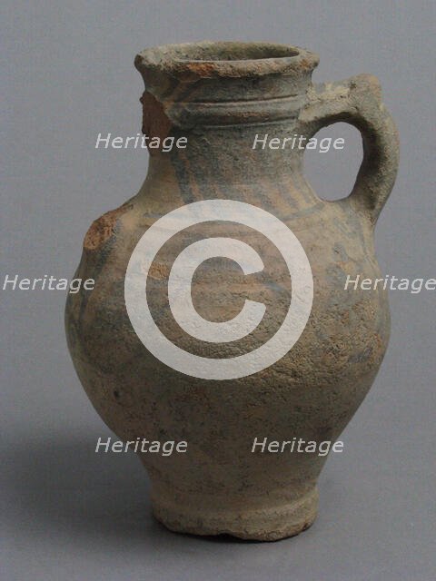 Jug with Grapevines, Coptic, 4th-7th century. Creator: Unknown.