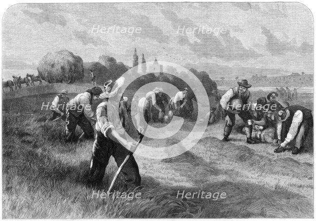 'Haymaker', 1875.Artist: W Hollidge