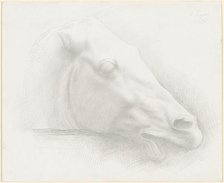 Head of a Horse from the Parthenon, 1898. Creator: Alphonse Legros.