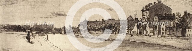 The River Isar, c1900-1917. Creator: Lewis Henry Meakin.