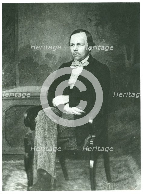 Portrait of the author Fyodor Mikhaylovich Dostoyevsky (1821-1881), 1861.