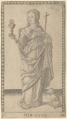 Fede (Faith), c. 1465. Creator: Master of the E-Series Tarocchi.