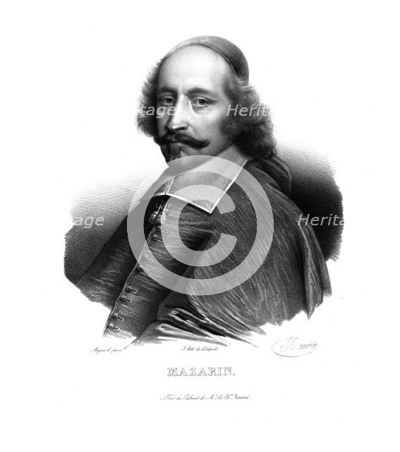 Cardinal Mazarin, (c1820s).  Artist: Maurin.