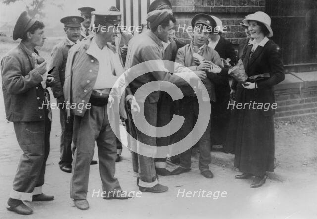 Wounded heroes of the Battle of Mons, 1914. Creator: Bain News Service.