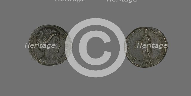 Coin Portraying Empress Helena, 305-306. Creator: Unknown.