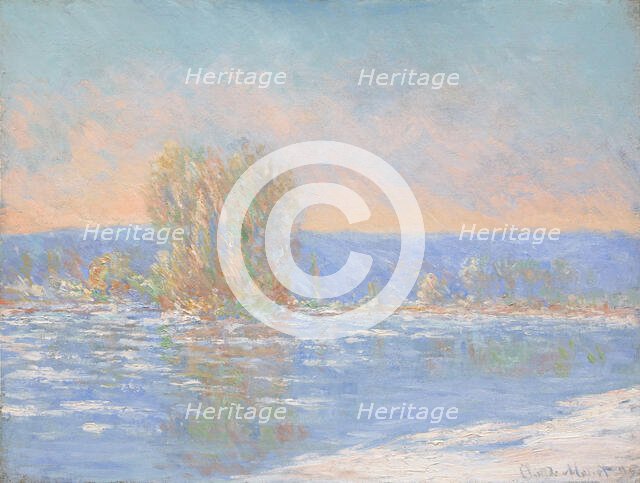 Ice drift, Bennecourt , 1893. Creator: Monet, Claude (1840-1926).