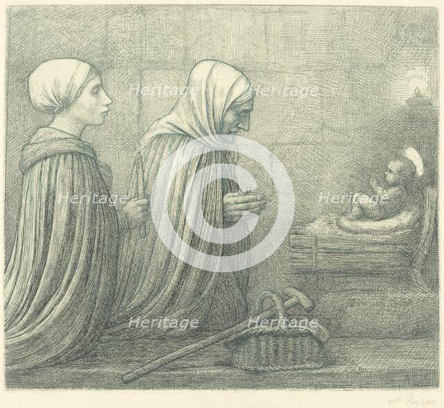 The Manger (La creche). Creator: Alphonse Legros.