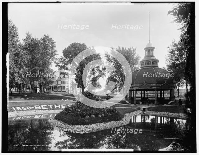 Waukesha, Wis., Bethesda Springs, the pavilion, between 1880 and 1899. Creator: Unknown.