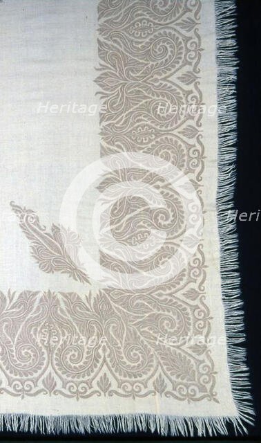 Long Shawl (Turnover), India, 19th century. Creator: Unknown.