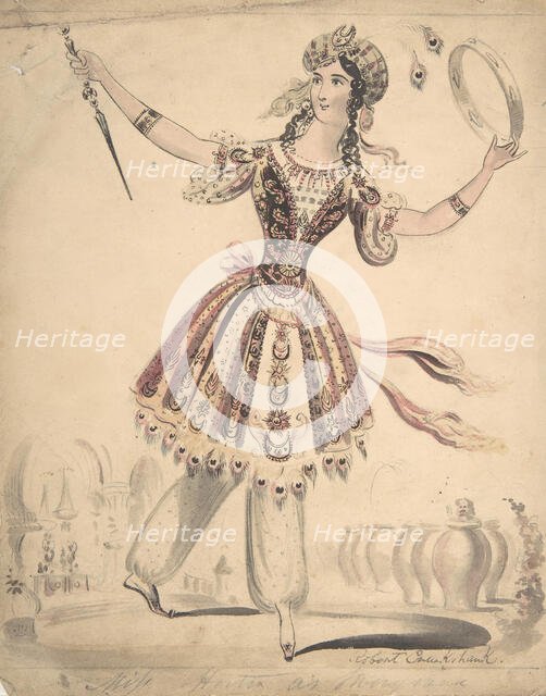 Miss Horton as Morgana, 1830-44. Creator: Isaac Robert Cruikshank.
