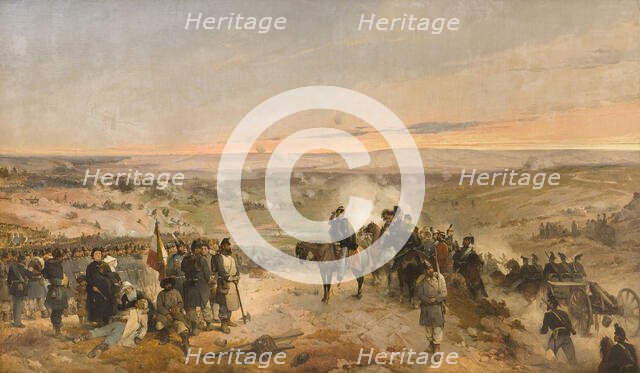 The Battle of Chernaya River on August 16, 1855, 1857. Creator: Induno, Gerolamo (1825-1890).