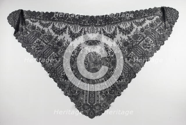 Shawl, French, 1860-70. Creator: Unknown.