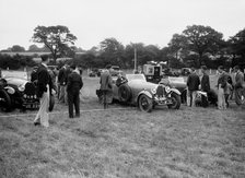 Two Bugatti Type 44s taking part in the Bugatti Owners Club gymkhana, 5 July 1931. Artist: Bill Brunell.