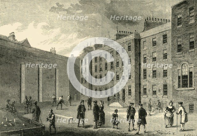 'Interior of the Fleet Prison - The Racket-Court', (c1872). Creator: Unknown.