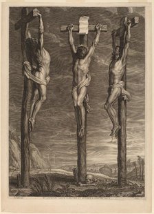 Christ Crucified between Two Thieves, 1640s. Creator: Boetius Adams Bolswert.