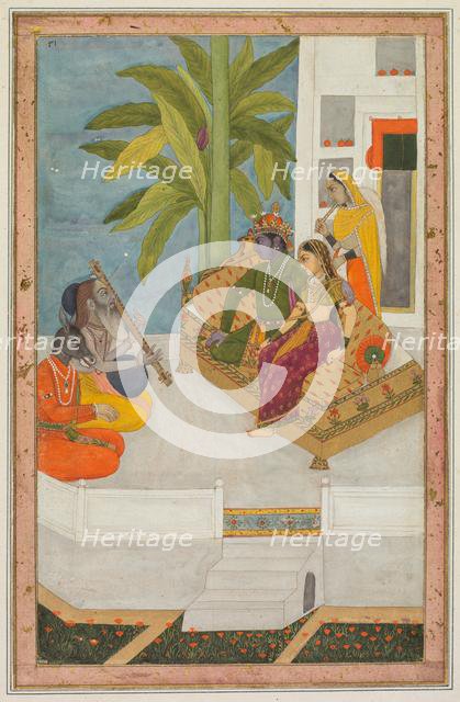 Sri Raga: An Illustration from a Ragamala Series, c. 1740. Creator: Unknown.