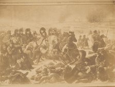 [Reproduction of Napoleon on the Battlefield of Eylau by Antoine-Jean Gros], 1850s. Creator: Unknown.