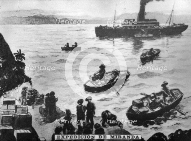 Expedition of Miranda, (1897), 1920s. Artist: Unknown