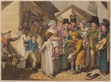 At the fair. Scenes of life during the Biedermeier period. Creator: Opiz, Georg Emanuel (1775-1841).