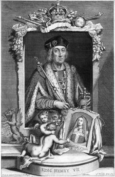 Henry VII of England, (18th century).Artist: George Vertue