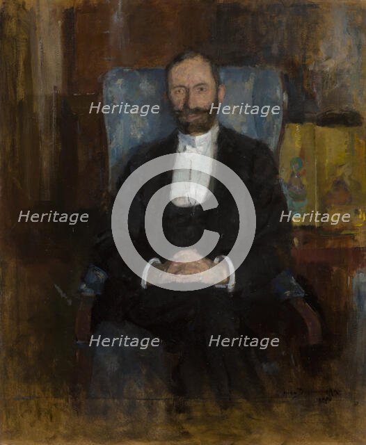 Portrait of Feliks Jasienski, 1907. Creator: Olga Boznanska.