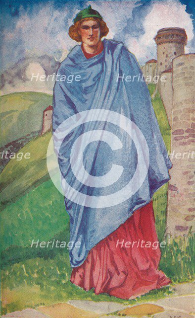 'A Man of the Time of Henry III', 1907. Artist: Dion Clayton Calthrop.