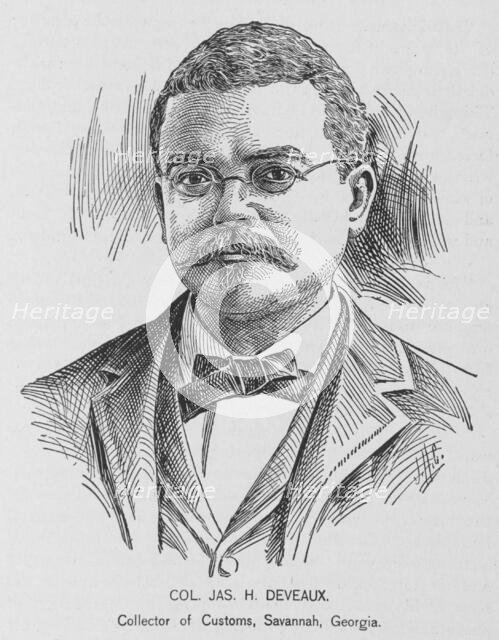 Col. Jas. H. Deveaux; Collector of Customs, Savannah, Georgia, 1902. Creator: J. H. Cunningham.