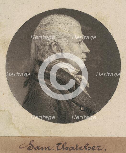 Samuel Thatcher, 1805. Creator: Charles Balthazar Julien Févret de Saint-Mémin.