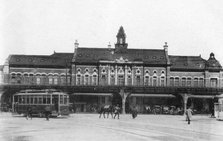 Railway station of Yokohama, Japan, 20th century. Artist: Unknown