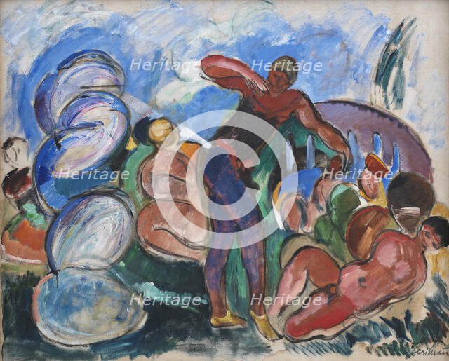 Composition with Figures, 1916. Creator: Jens Adolf Emil Jerichau.