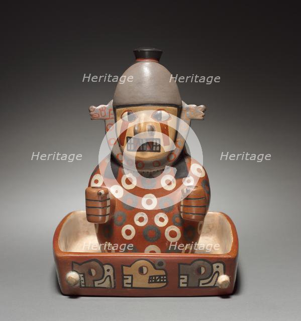 Figure in a Litter, 500-900. Creator: Unknown.