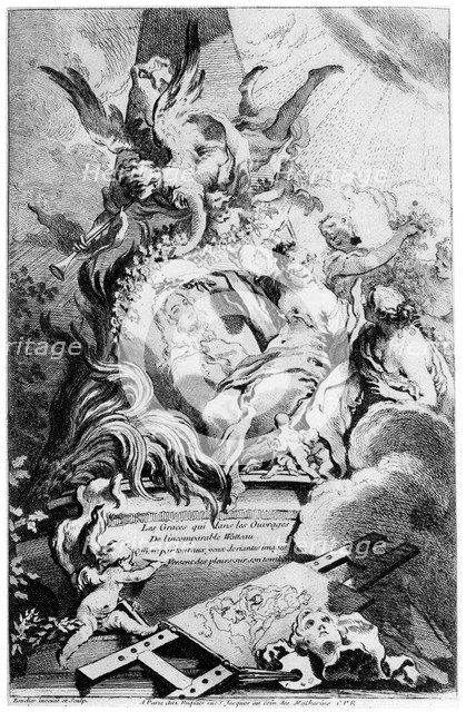 'Les Graces au Tombeau de Watteau', c1720-1770 (1924) Artist: François Boucher