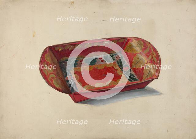 Tray, 1935/1942. Creator: Myra Newswanger.