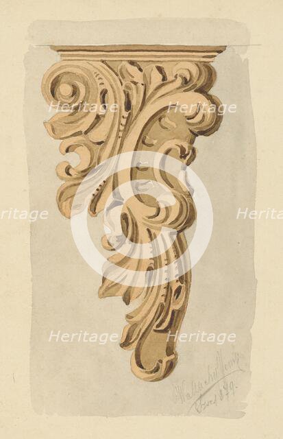Study of ornamental decoration, 1879. Creator: Eugen Wallachy.