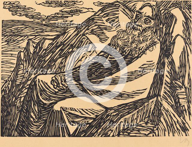 The Seventh Day, 1920. Creator: Ernst Barlach.
