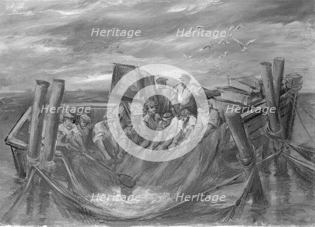 Lake Huron Fishermen, 1942. Creator: Carlos Lopez.