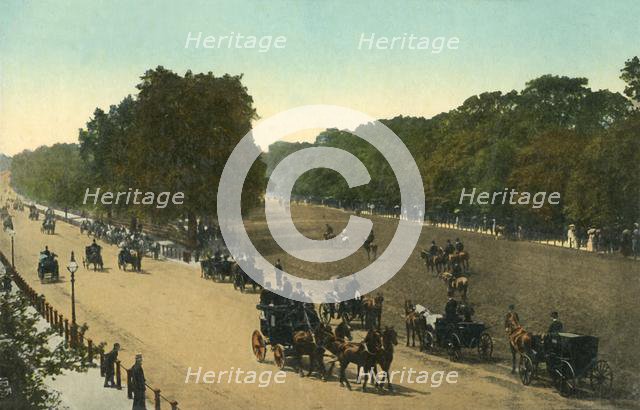 Rotten Row, Hyde Park, London, c1910. Creator: Unknown.