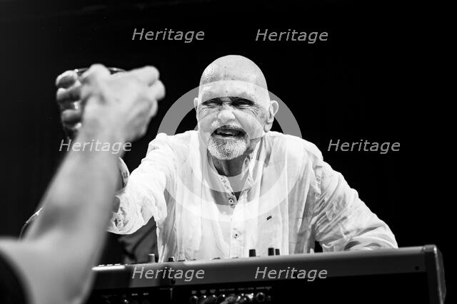 Hans-Joachim Roedelius live at the Jazz Café, London, Apr 2024. Creator: Annapaola Marchesani.